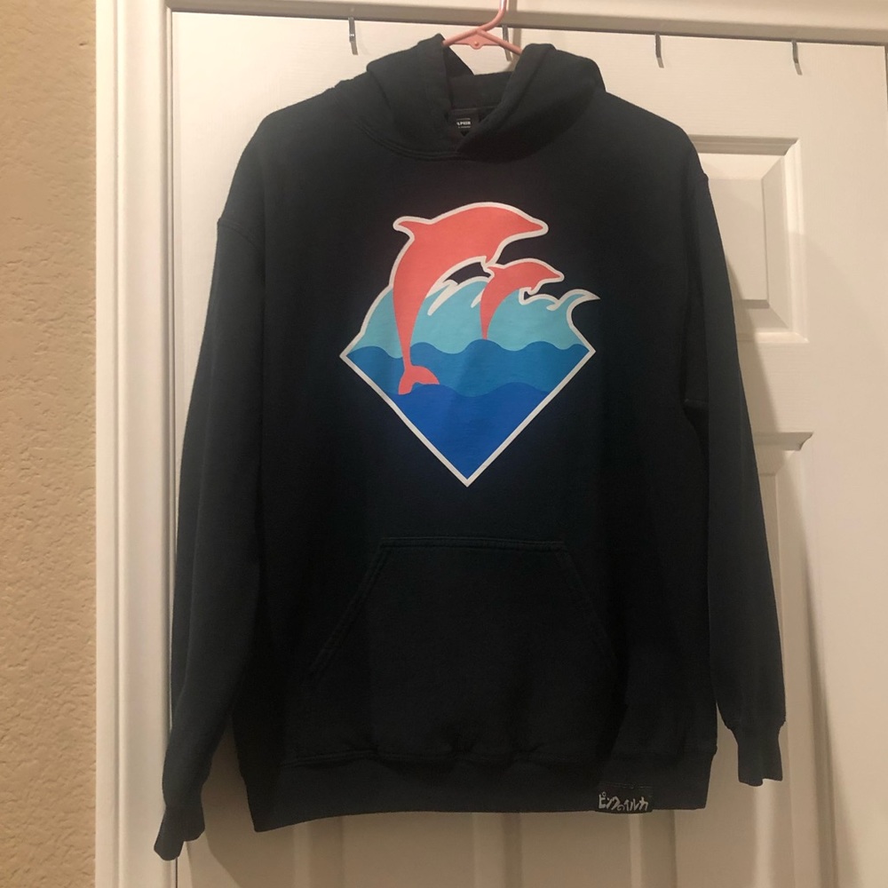Pink Dolphin Mens Hoodie